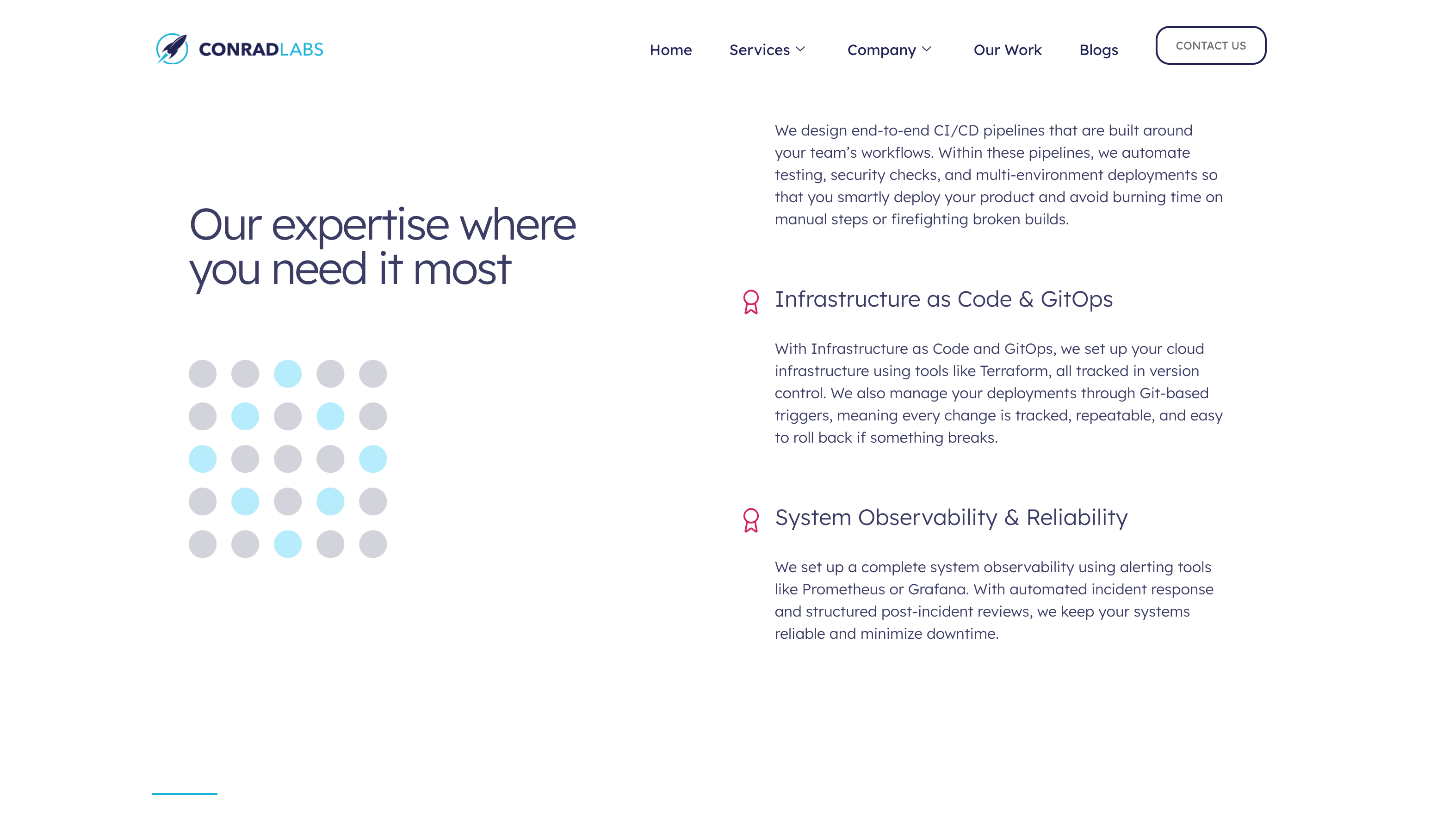 Conrad Labs  — Website Design & Strategy